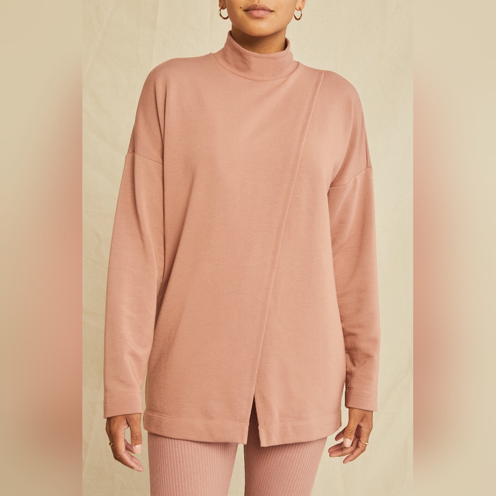 Alba Luxe Fleece Turtleneck Quartz